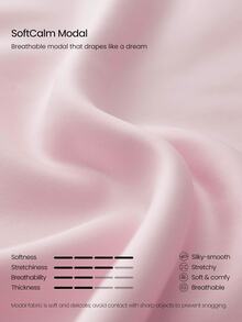 GLOWMODE Modal Silk Touch Oversized Long Sleeve Half-Zip Sweatshirt Valentine's Day - Pink - View 5