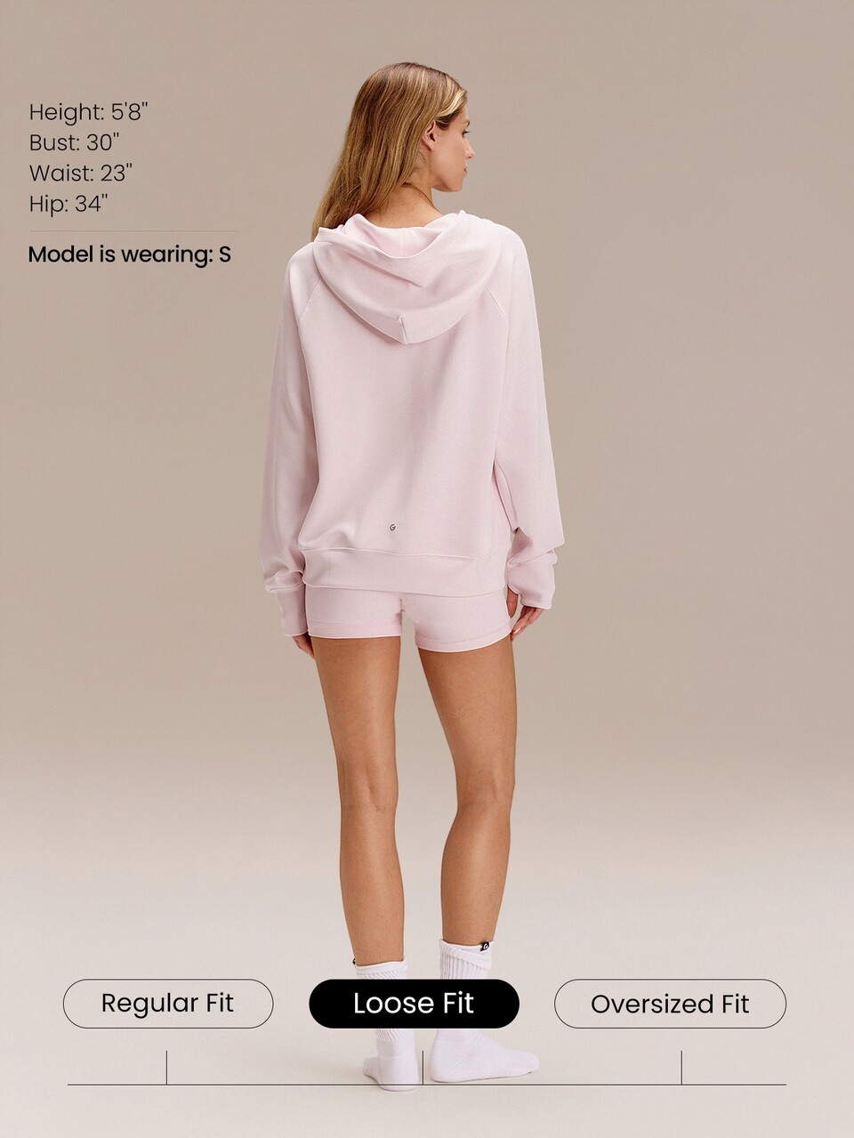 Sudadera de manga larga extragrande con media cremallera y tacto de seda modal para el Día de San Valentín