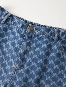 GlowEve Plus Size Women's Spring/Summer Embroidered Jeans - Dark Wash - View 5