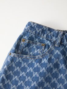 GlowEve Plus Size Women's Spring/Summer Embroidered Jeans - Dark Wash - View 8