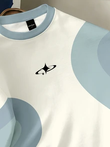 Daypath Men's Casual Geometric Print T-Shirt, Suitable For Summer Outings - Green - View 2