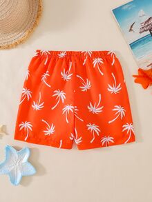 SHEIN Young Boy Casual Fashion Classic Cute Cartoon Ice Cream Print Loose Beach Shorts Suitable For Summer Beach Outdoor Swimming 3 PACK - Multicolor - View 2