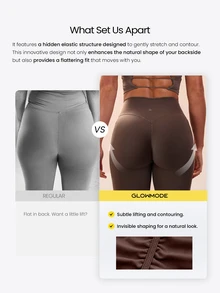 GLOWMODE 31" FeatherFit™ One And Done Peekaboo Crossback Jumpsuit With Tummy Control 3.0 & Removable Cups Yoga Pilates Studio Summer Wear - Brown - View 2