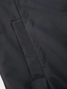 Manfinity CasualCool Men's Casual Solid Color Jacket, Versatile For Autumn/Winter - Black - View 6