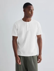 Merionis Men's Solid Color Casual Versatile Daily Short Sleeve T-Shirt - White - View 5