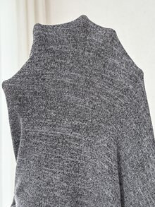 Plussiva Plus Size Maternity Casual Wide Leg Pants With Side Waist Knot - Light Grey - View 10