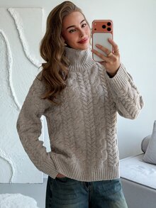 Aloruh Women Sweaters,New Fall Styles - Khaki - View 7