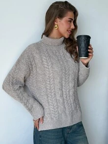 Aloruh Women Sweaters,New Fall Styles - Khaki - View 8