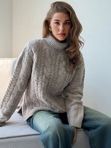 Aloruh Women Sweaters,New Fall Styles - Khaki - View 2