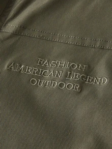 Officeau Men's Khaki Collar Workwear Jacket, For Business Casual/Commuting, Gift For Father/Husband - Khaki - View 8