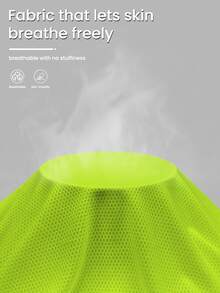 Rhythm Era Chaqueta deportiva con capucha con cordón, cremallera y malla transpirable en color verde neón para mujer talla grande - Verde - Ver 5