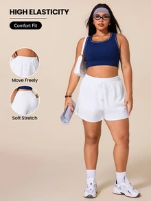 Velisys Velisys XXY260408 Black White Plus Size Shorts Combo Pack Gym Summer Cow Girl - Multicolor - View 1