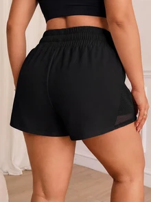 Velisys Velisys XXY260408 Black White Plus Size Shorts Combo Pack Gym Summer Cow Girl - Multicolor - View 2