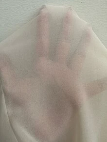 Siren Gaze 女款優雅半透荷葉邊襯衫,秋季 - 杏色 - 查看 9