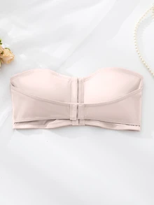 SHEIN Upgraded Front Closure Padded Push Up Bra For Women, Easy To Wear - Pink - View 6