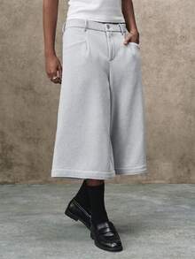 PAVTROS Men's Casual Mid-Length ShortsStyle Wide LegStreet Style For Summer - Grey - View 6