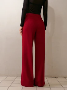 MOTF PREMIUM DEKORASI KANCING LOGAM ASIMETRIS UNTUK CELANA JAS - Burgundy - View 4