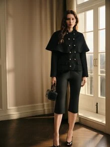MOTF PREMIUM WOMEN OVERCOATS - Black - View 6