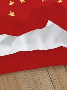 女童聖誕鹿圖案2件套，可愛圓領長袖衛衣搭配全鹿圖案寬鬆舒適長褲，俏皮鹿、星星與薑餅人元素充滿節日氛圍，適合日常穿著與聖誕派對，甜美吸睛，女孩完美的節日穿搭 - 彩色 - 查看 8