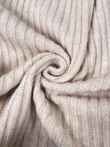 Ritzy Row White Chic Autumn Brunch Women's Casual Ribbed Sweaters,Loose-Fitting Khaki Batwing Lantern Sleeve Warm Sweater,Fashionable Versatile Top - Khaki - View 9