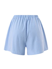 Swim Oasis 2026新款春夏女士两件式泳衣带裙，特殊面料沙滩度假优雅休闲泳装套装 - 藍色 - 查看 5