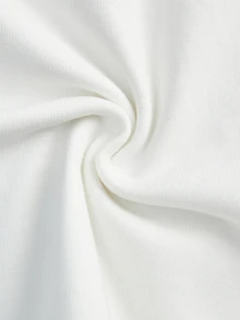 Opulessa 女款字母印花休閒日常上衣 - 白色 - 查看 9