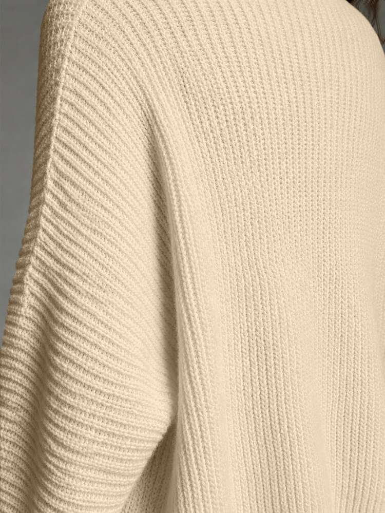 SHEIN Autumn/Winter Casual Versatile Solid Color Cardigan - Khaki - View 4