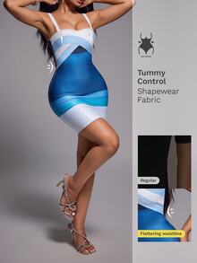 Nuvra Women's Fashion Sexy Slim Fit Gradient Color Dress - Multicolor - View 5