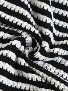 Swim Oasis 2026 New Spring/Summer Women 2 Pieces Swimsuit With Skirt, Special Fabric Beach Holiday Elegant Casual Swimwear Set - Black and White - View 8