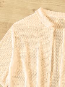 Sirith Summer Beach Women's Slouchy Top And Shorts Cover Up Set Wedding - Apricot - View 6