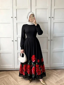 Celisse 女款秋季服飾 優雅花卉印花洋裝 - 彩色 - 查看 4