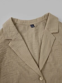 Selianne Women's Woven Casual Business-Style Fall Blazer Office City Break Khaki - Brown - View 3