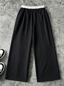 Tween Boy Fashionable Minimalist Comfortable Sweatpants, Cool Pattern Print Design, Suitable For Holiday Parties And Gatherings, First Choice For Spring, Autumn And Winter, Streetwear, Casual For And Back To School - Multicolor - View 2