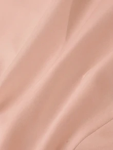 SHEIN MOD 女款優雅燈籠袖繫腰白色襯衫 - 粉色 - 查看 7