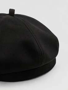 Lumivelle 4/1pc Women Stylish Painter Beret Hat, Fashionable Versatile Design, Suitable As Gift For Friends, Sisters, Moms, Partners, Coworkers For Birthdays, Parties, Outings, Commuting, Travel & Vacations - Black - View 12