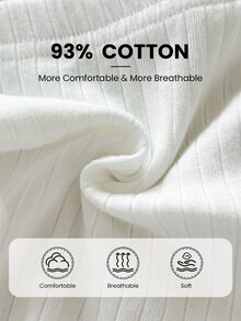 SHEIN 3件組少女針織內褲，秋冬與四季通用，黑/白/灰百搭配色，蕾絲拼接甜美可愛純色彈性舒適棉質高品質三角褲，適合日常、上學、休閒等多種場合 - 彩色 - 查看 8