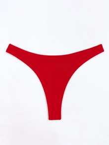 Swim Basics 2025 新款女士休闲性感丁字裤比基尼泳裤夏季 - 紅色 - 查看 2