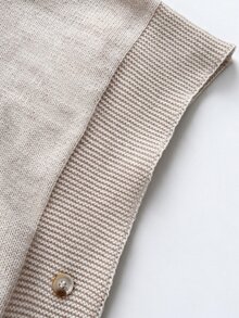 Omancia Turtleneck Batwing Sleeve Sweater - Apricot - View 5