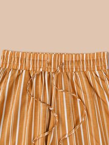Franclia Women's Casual Striped Long Pants For Vacation - Multicolor - View 3