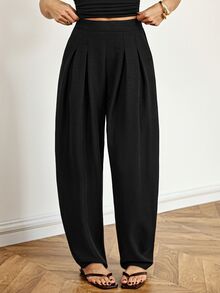 SHEIN Tall Women Pants - Black - View 7