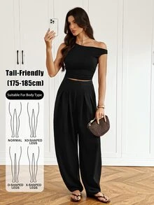 SHEIN Tall Women Pants - Black - View 6