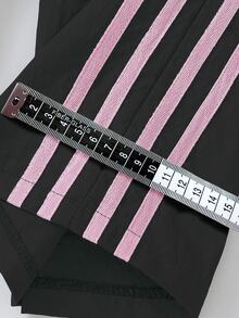 SHEIN Tween Girls' Side Stripe Print Elastic Waist Casual Athletic Modest Baggy Pants School Pink Stripe Autumn School - Black - View 6