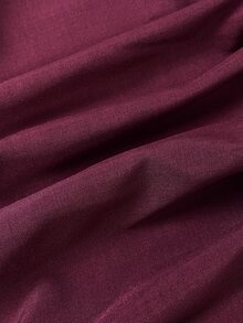 Fairmaia German Traditional Plus Size Women's Waist Tie Casual Daily Summer Dress - Burgundy - View 9
