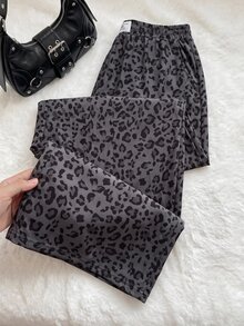 Comfortcana New Plus Size Casual Black Versatile Minimalist Pants Fall - Black - View 1