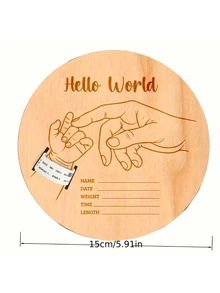 Newborn Hospital Bracelet Engraved Keepsake Holder, Personalized Baby Gift, Laser-Cut Wood Fiber Board, Memorial Pregnancy Wristband - Multicolor - View 3