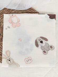 80*80cm Newborn Baby Soft Muslin Breathable Absorbent Swaddle Blanket - Multicolor - View 9
