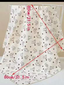 80*80cm Newborn Baby Soft Muslin Breathable Absorbent Swaddle Blanket - Multicolor - View 4