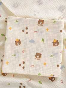 80*80cm Newborn Baby Soft Muslin Breathable Absorbent Swaddle Blanket - Multicolor - View 11
