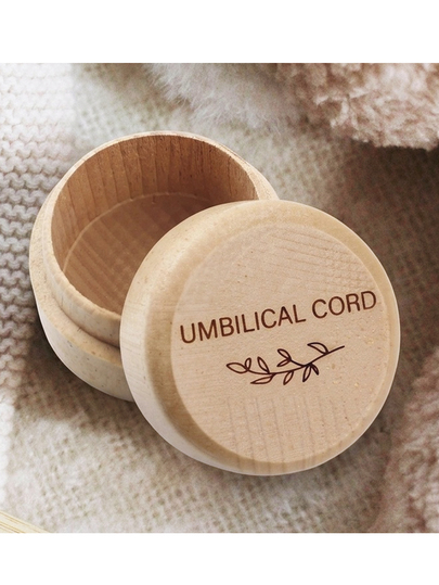Wooden Baby Umbilical Cord Keepsake Box, Carved Memento Box, Baby Shower Party Favor, Newborn Christening Gift, Umbilical Cord Box, Baby Shower Easter Gift, Suitable For Baby Boys And Girls