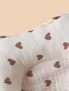 1 buah Bantal Kecil Berbentuk U untuk Bayi Beruang, Musim Semi/Panas/Sepanjang Musim, Tidak Elastis, Lembut & Bernapas, Bantal Penopang Leher Anti-Kepala Datar, Menyerap Keringat, Dapat Dicuci, 20*23cm - Chocolate Brown - View 8